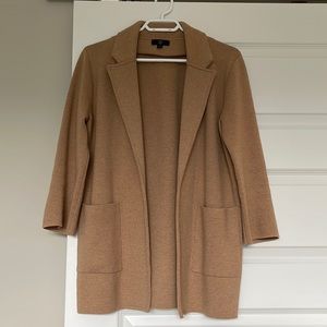 JCrew Sophie sweater blazer, beige, good used condition. Sz S